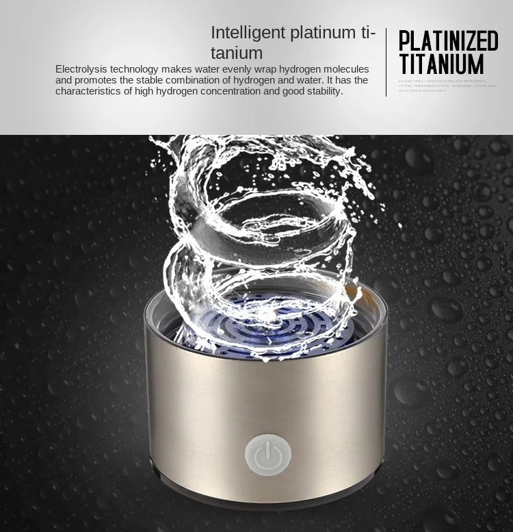 Hydrogen Water Bottle – 420ML Portable Ionizer & Filter